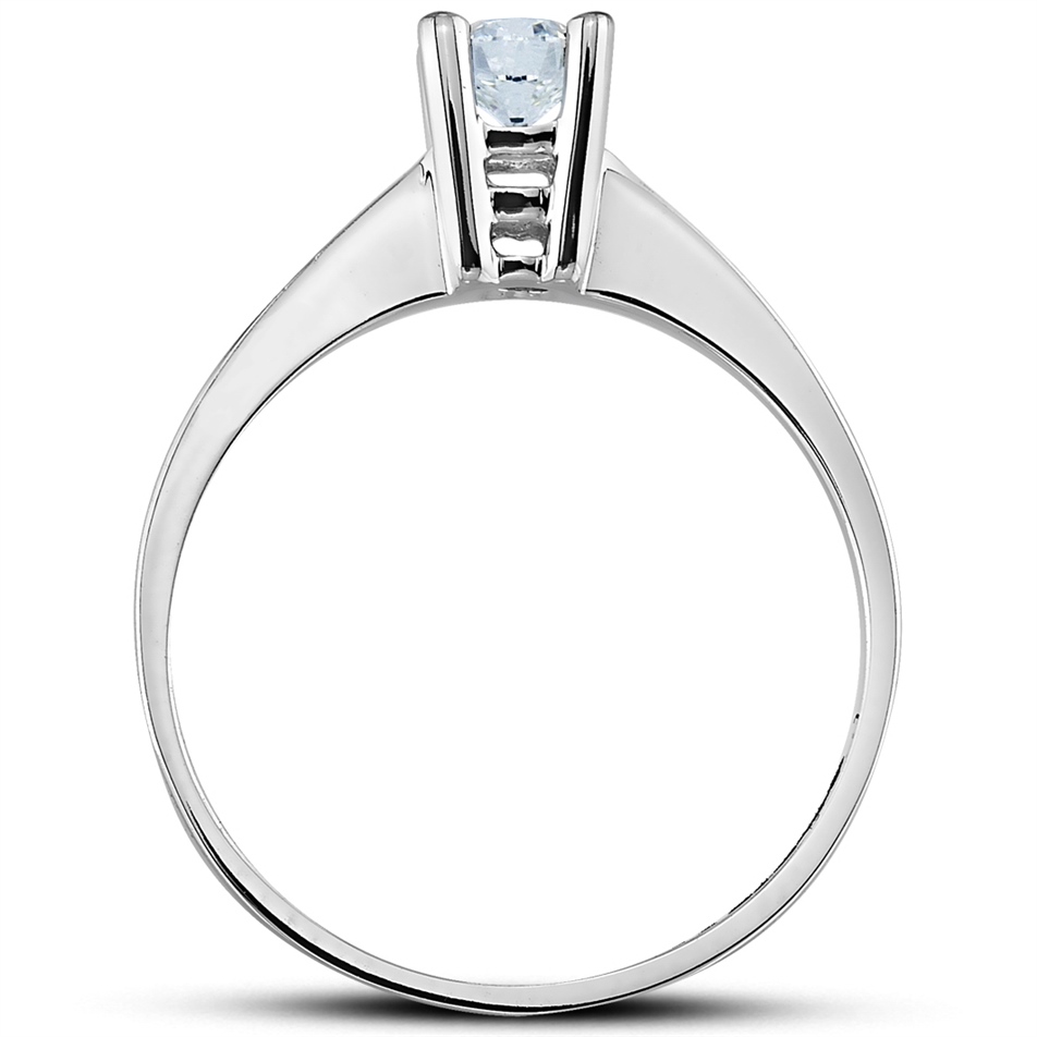 Solid Gold 0.32 ct Diamond Solitaire Ring
