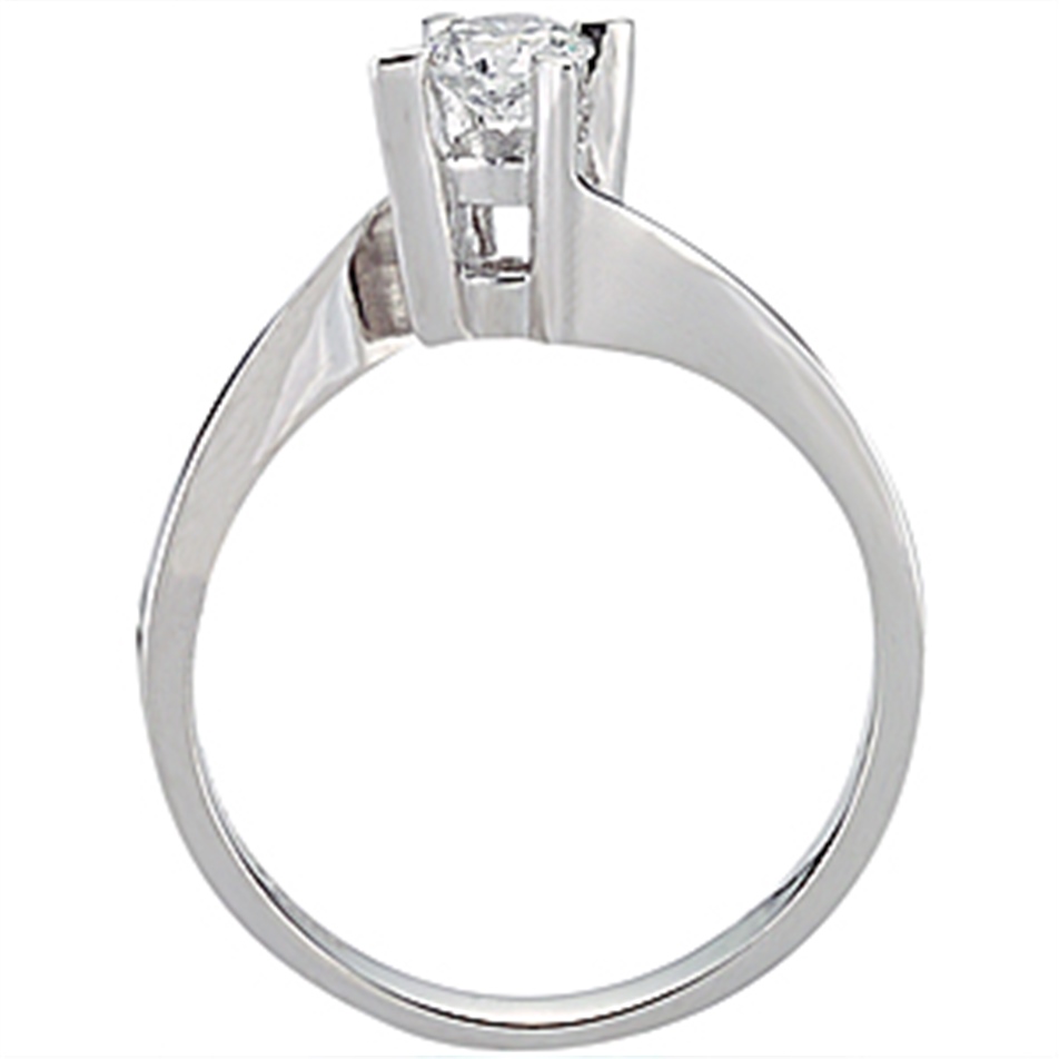 Solid Gold 0.33 ct Diamond Solitaire Ring