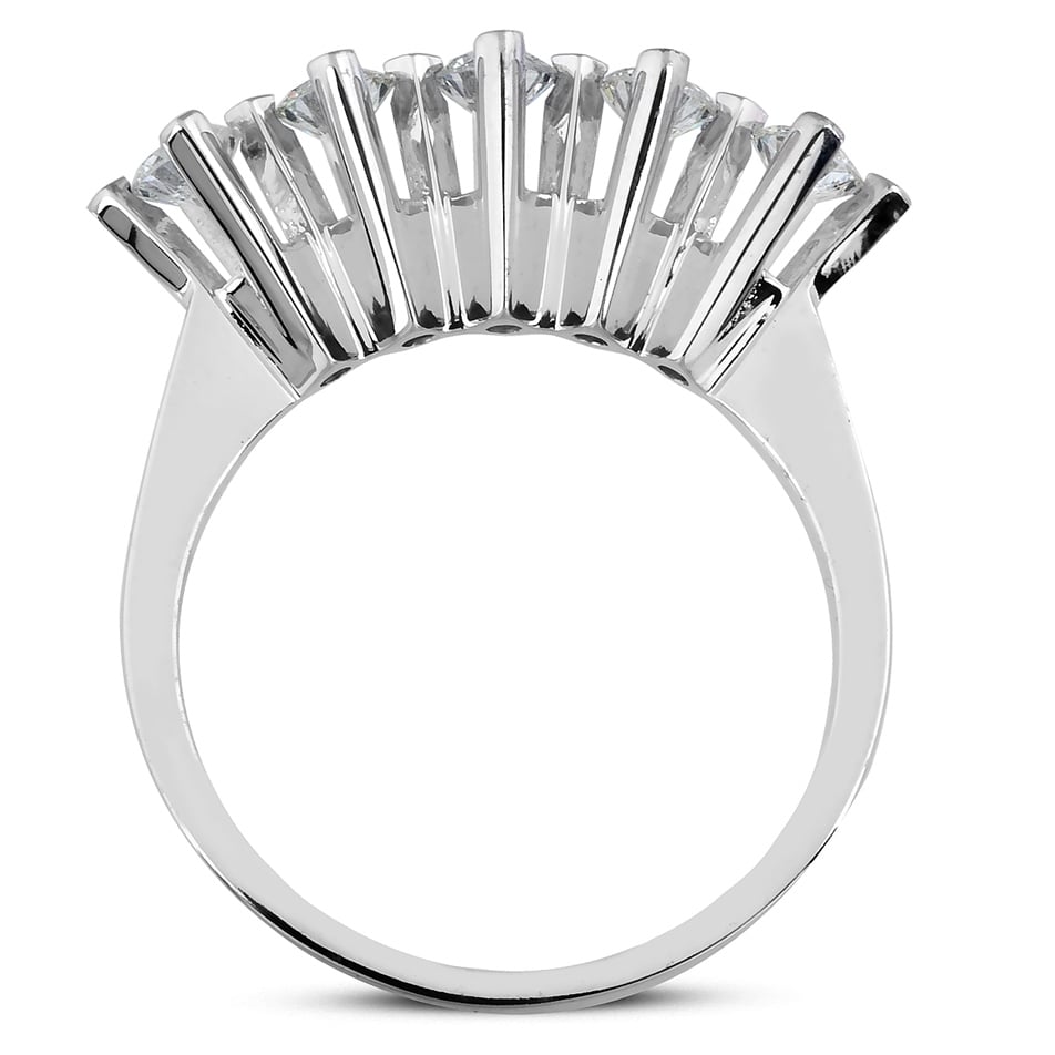 Solid Gold 0.35 ct Diamond Five Stone Ring