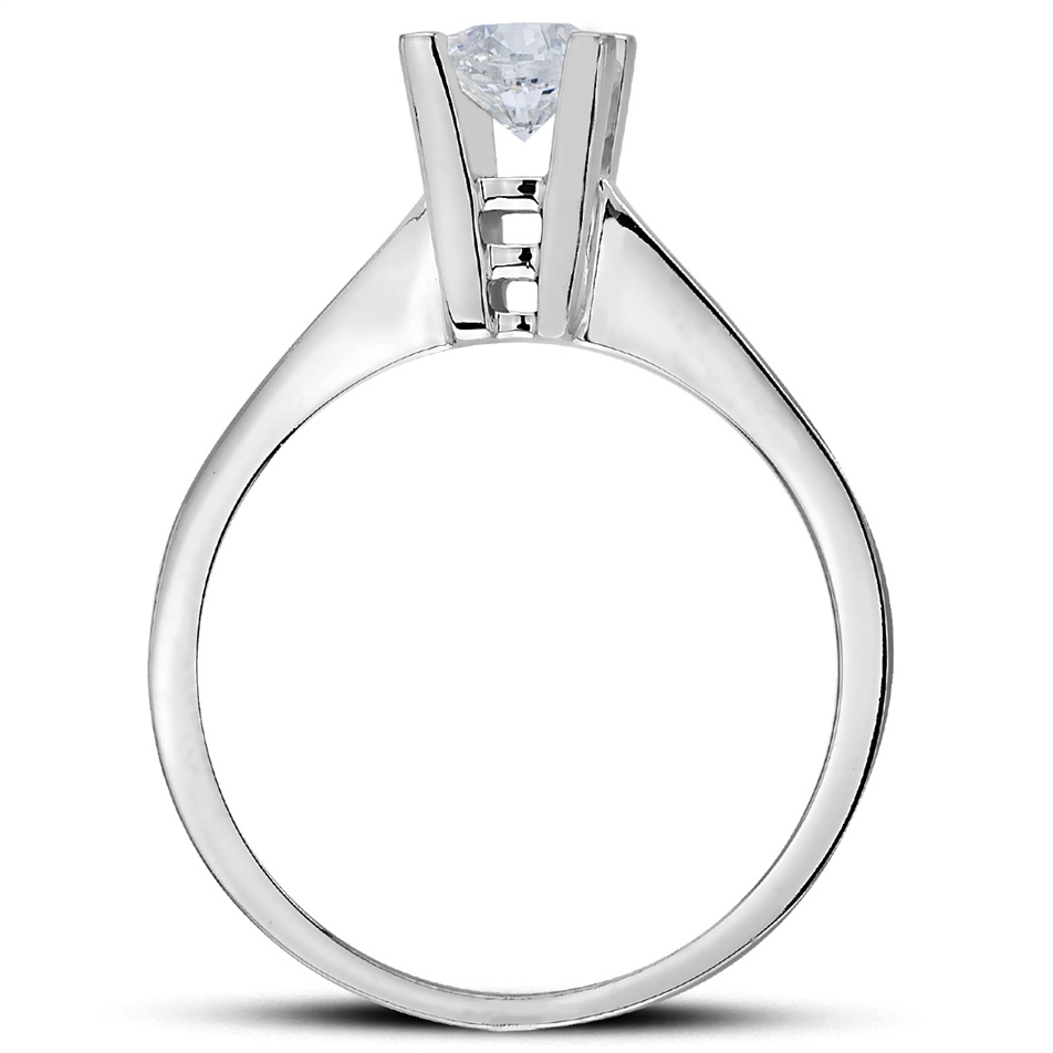 Solid Gold 0.5 ct Diamond Solitaire Classic Ring