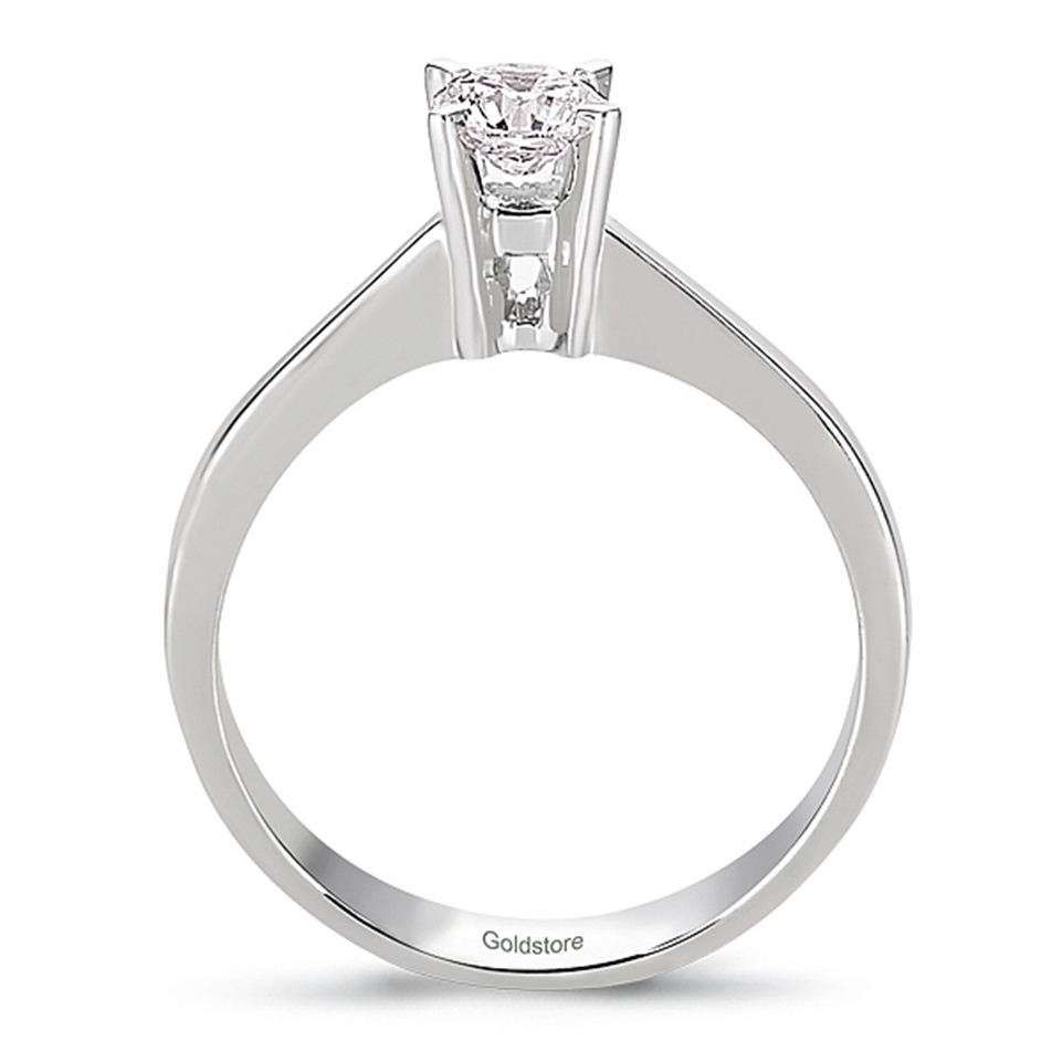 Solid Gold 0.4 ct Diamond Solitaire Ring