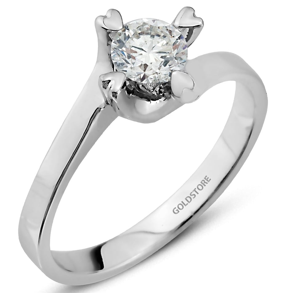 Solid Gold 0.5 ct Diamond Solitaire Solitaire Ring