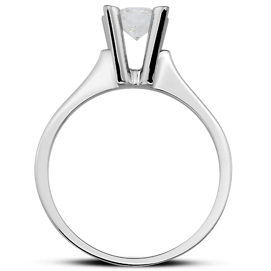 Solid Gold 0.64 ct Diamond Solitaire Classic Ring