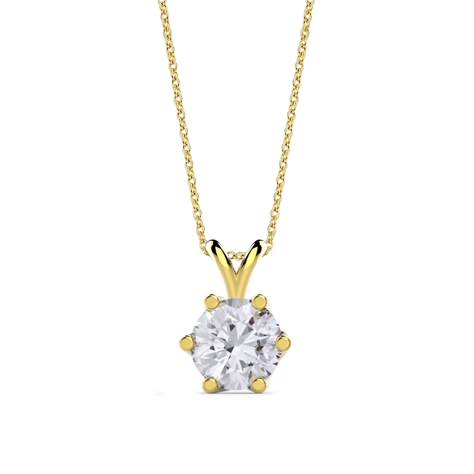 0.70 Karat Pırlanta Tektaş Kolye