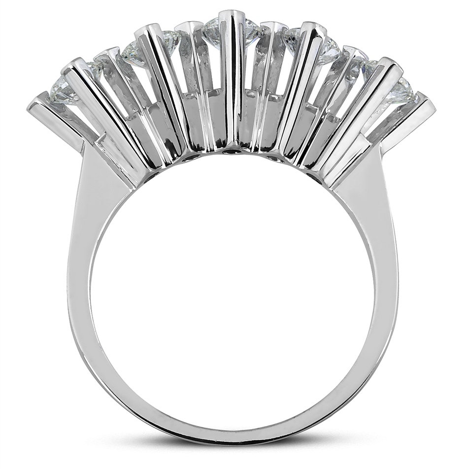 Solid Gold 1.25 ct Diamond Five Stone Ring