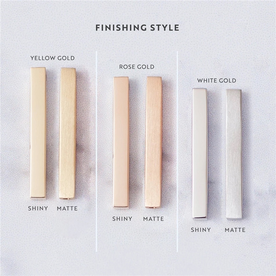 Solid Gold Custom Vertical Cremation Urn Bar Pendant