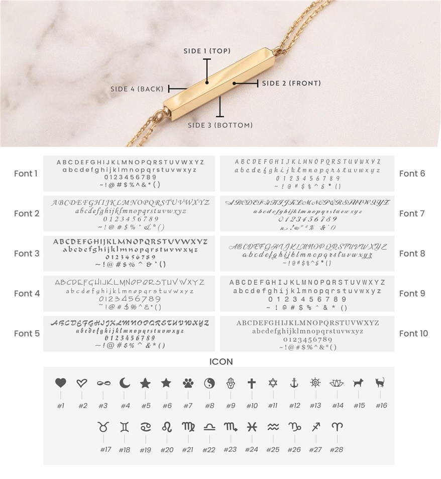 Solid Gold Custom Cremation Urn Bar Bracelet