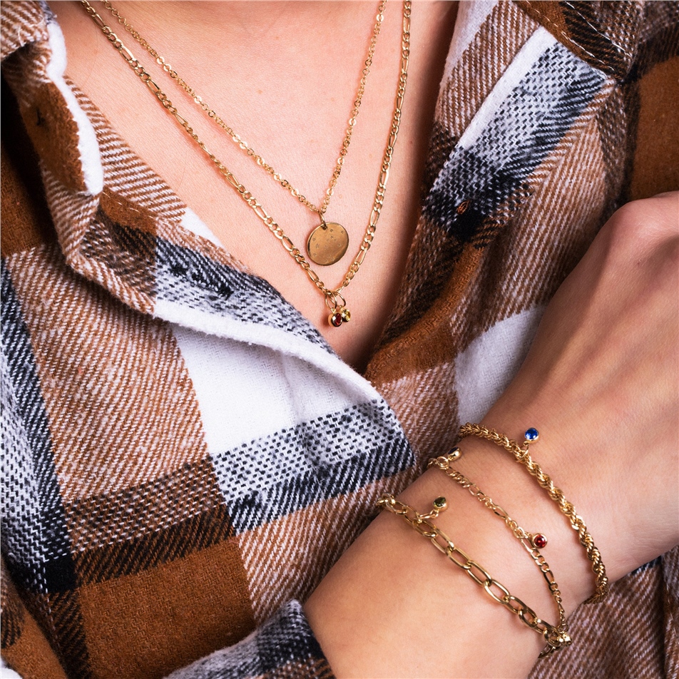 Solid Gold Birthstone Charm