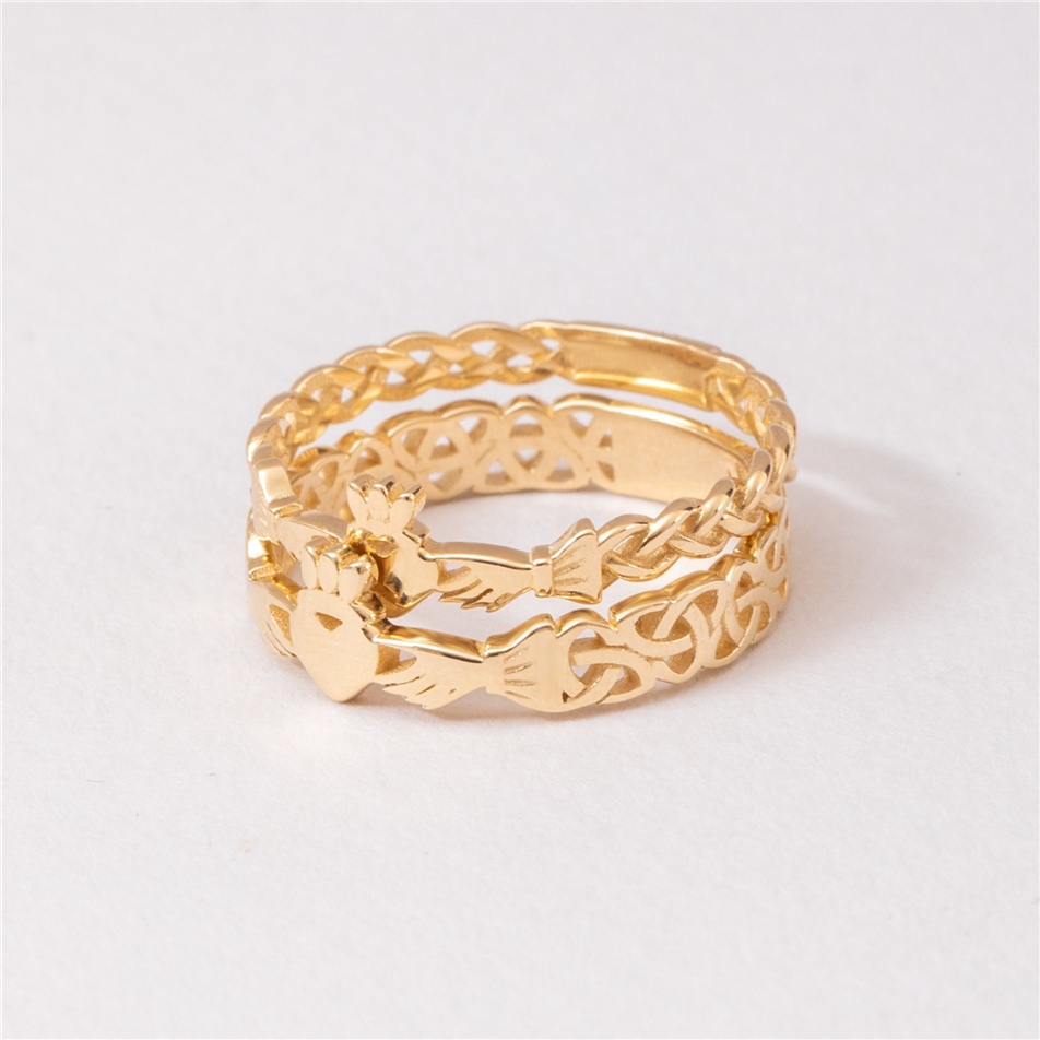 Solid Gold Celtic Knot Gold Ring