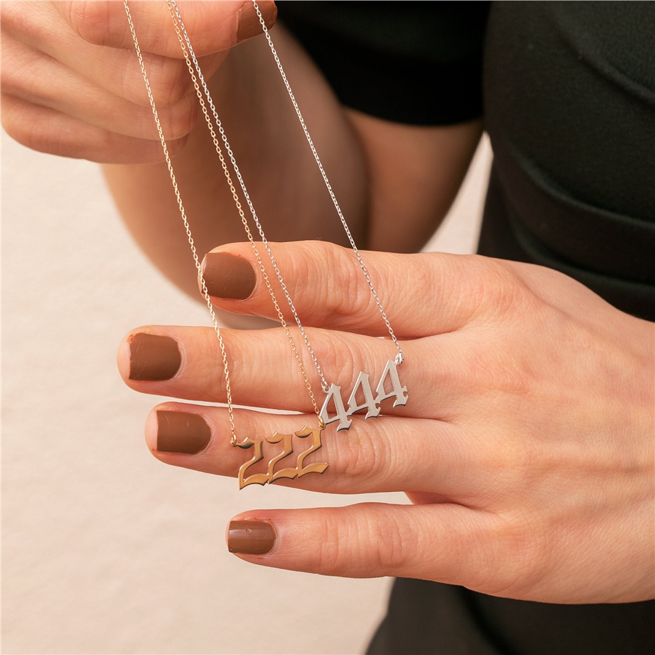 Altın Melek Sayıları Kolye