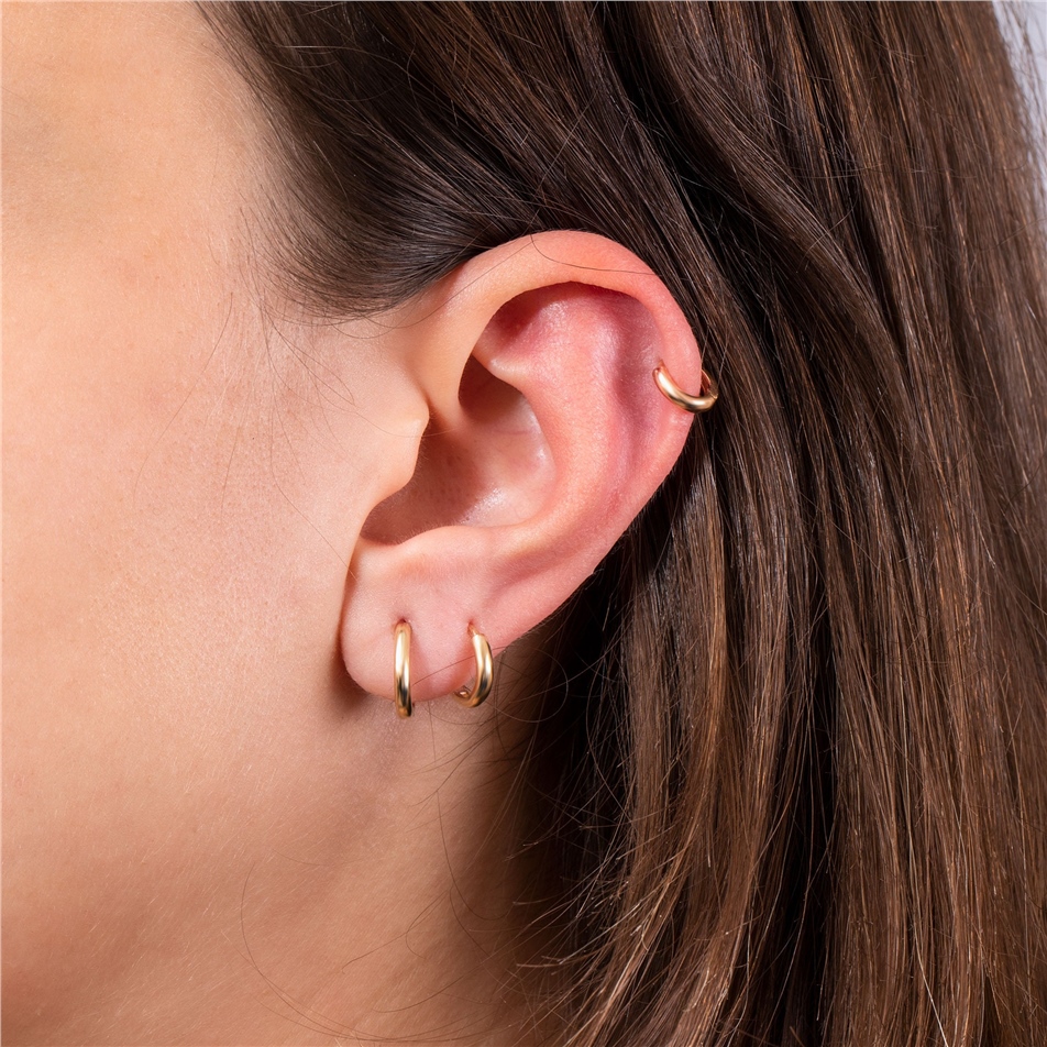 Solid Gold Hoop Earrings