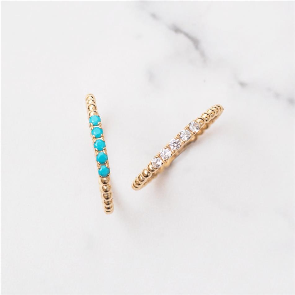 Solid Gold Family Birthstone Ring