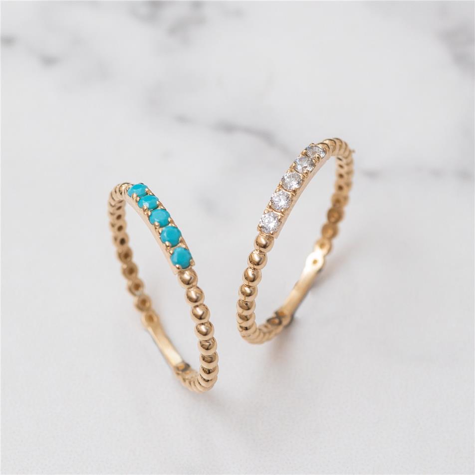 Solid Gold Family Birthstone Ring