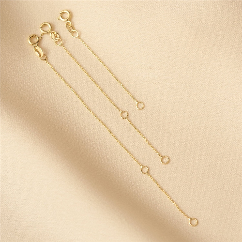 Solid Gold Bracelet or Necklace Extender