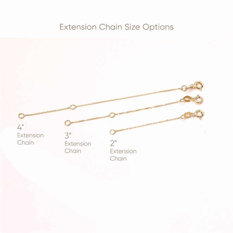 Solid Gold Bracelet or Necklace Extender