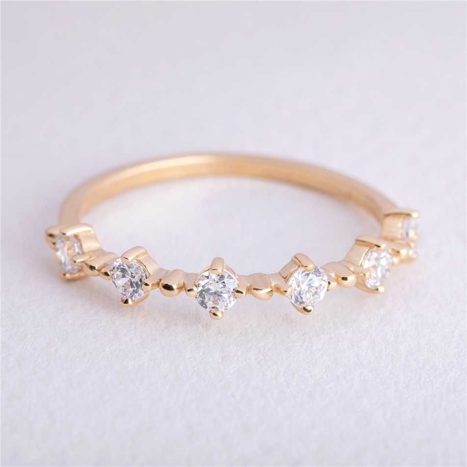 Solid Gold Simple Marquise Cut Ring
