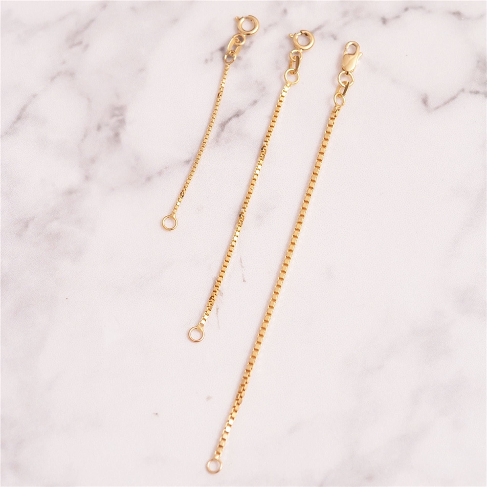 Solid Gold Box Chain Extender