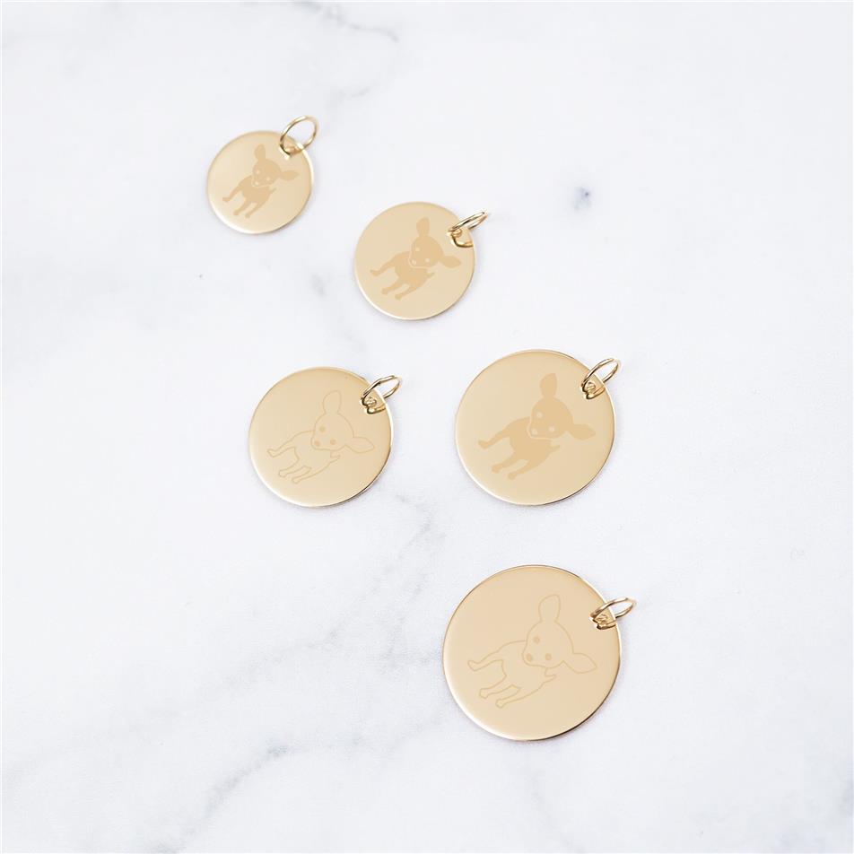 Solid Gold Chihuahua Necklace