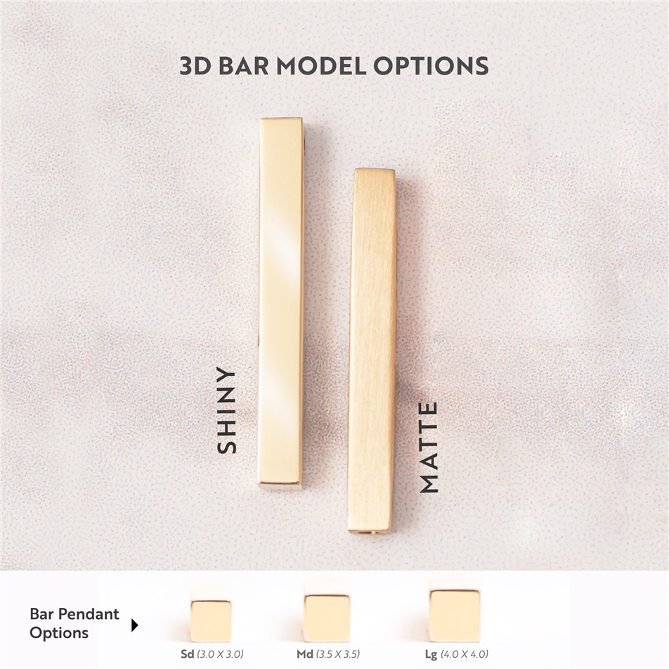 Solid Gold Vertical Urn Pendant