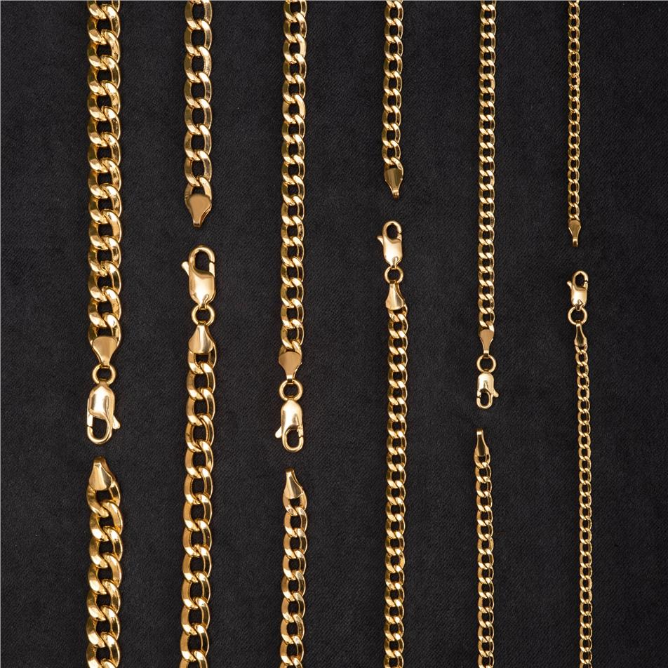 Solid Gold Cuban Curb Chain
