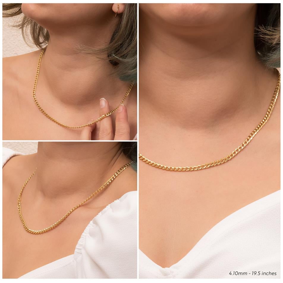 Solid Gold Cuban Curb Chain