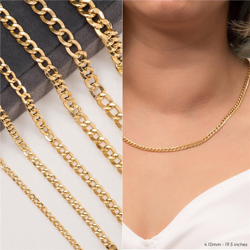 Solid Gold Cuban Curb Chain