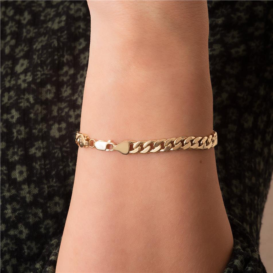 Solid Gold Cuban Link Name Bracelet