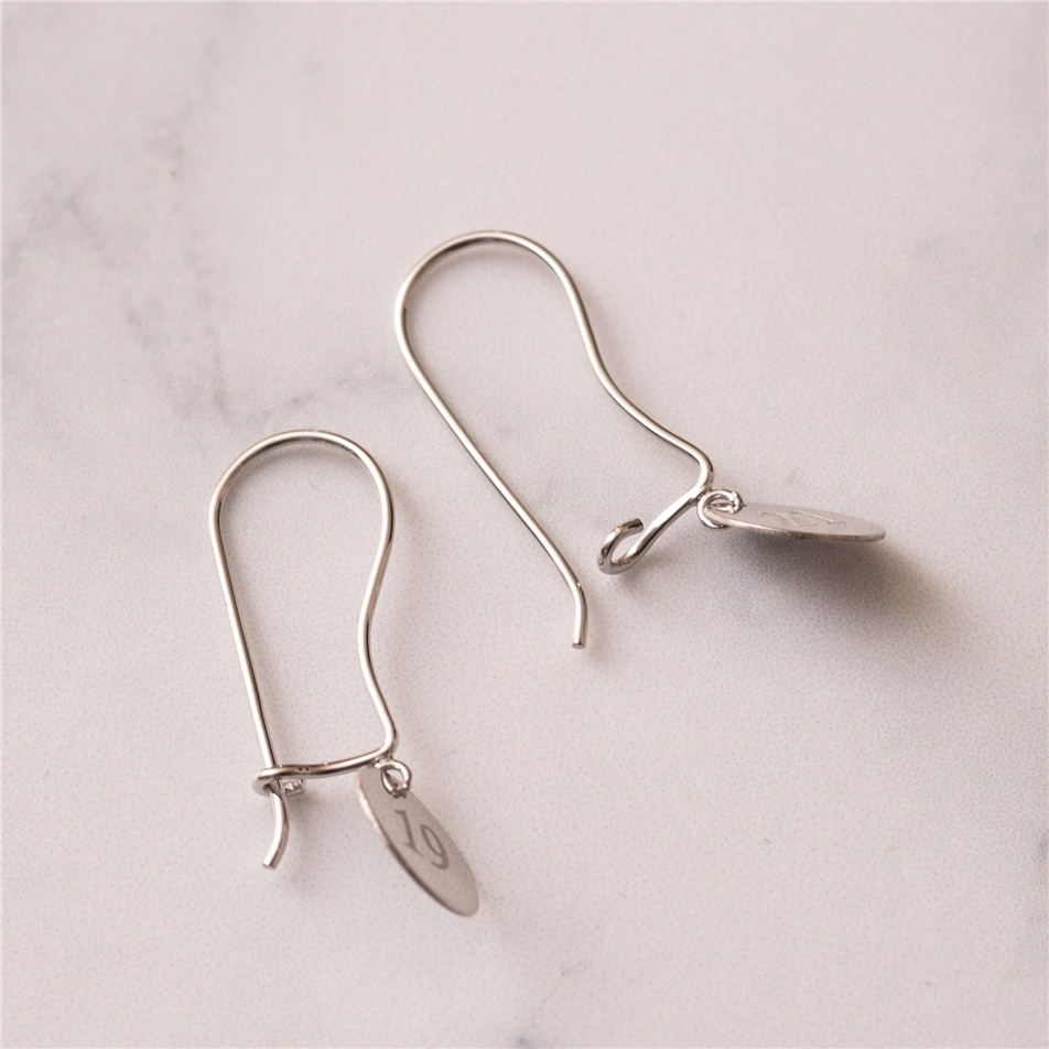 Solid Gold Engrave Disk Earring