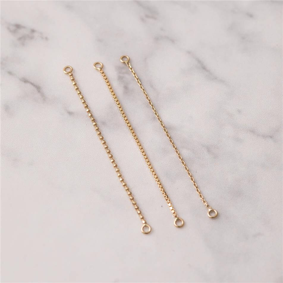 Solid Gold Convertible Single Earring Chain