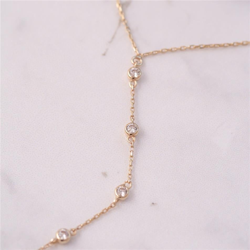 Solid Gold Diamond Ring Bracelet