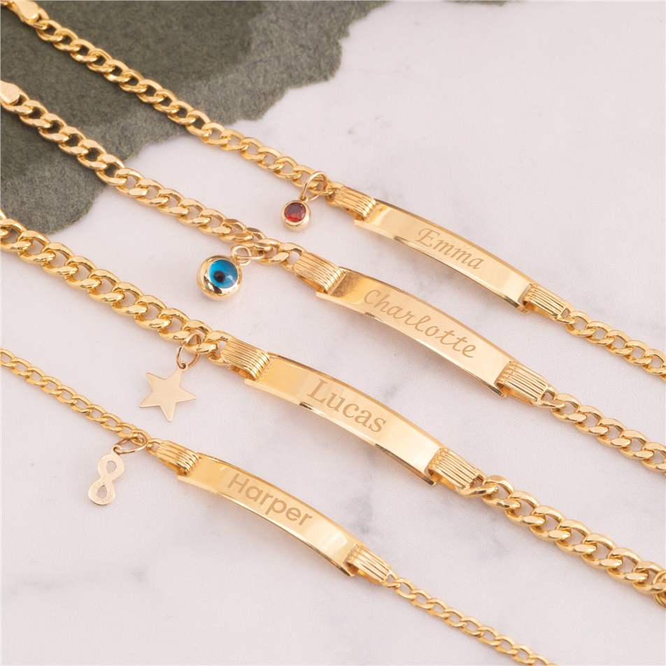 Solid Gold Evil Eye Charm