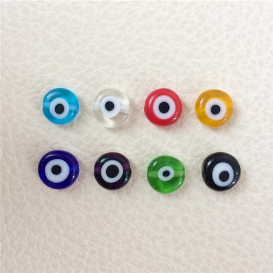 Solid Gold Evil Eye Ball Necklace