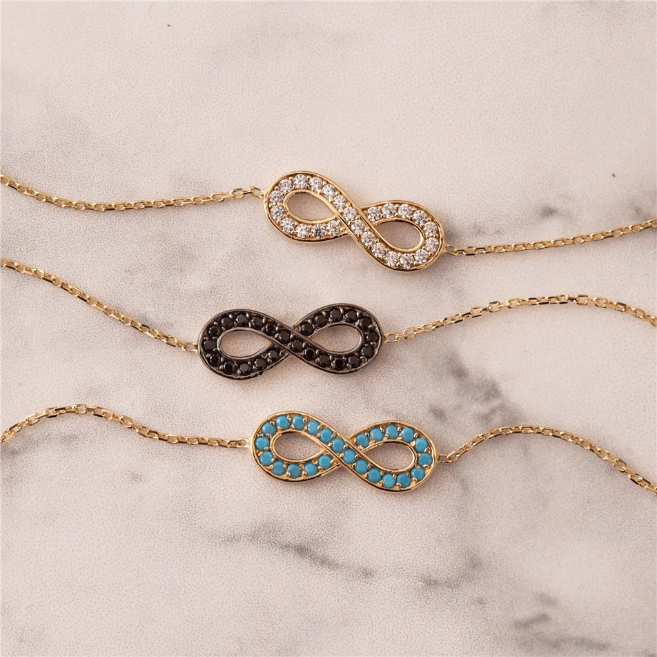 Solid Gold Love Infinity Bracelet