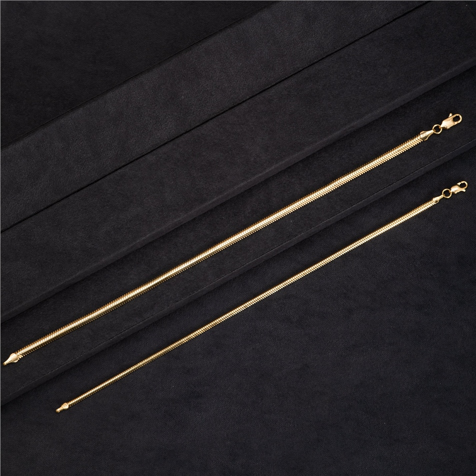 Solid Gold Snake Chain Necklace