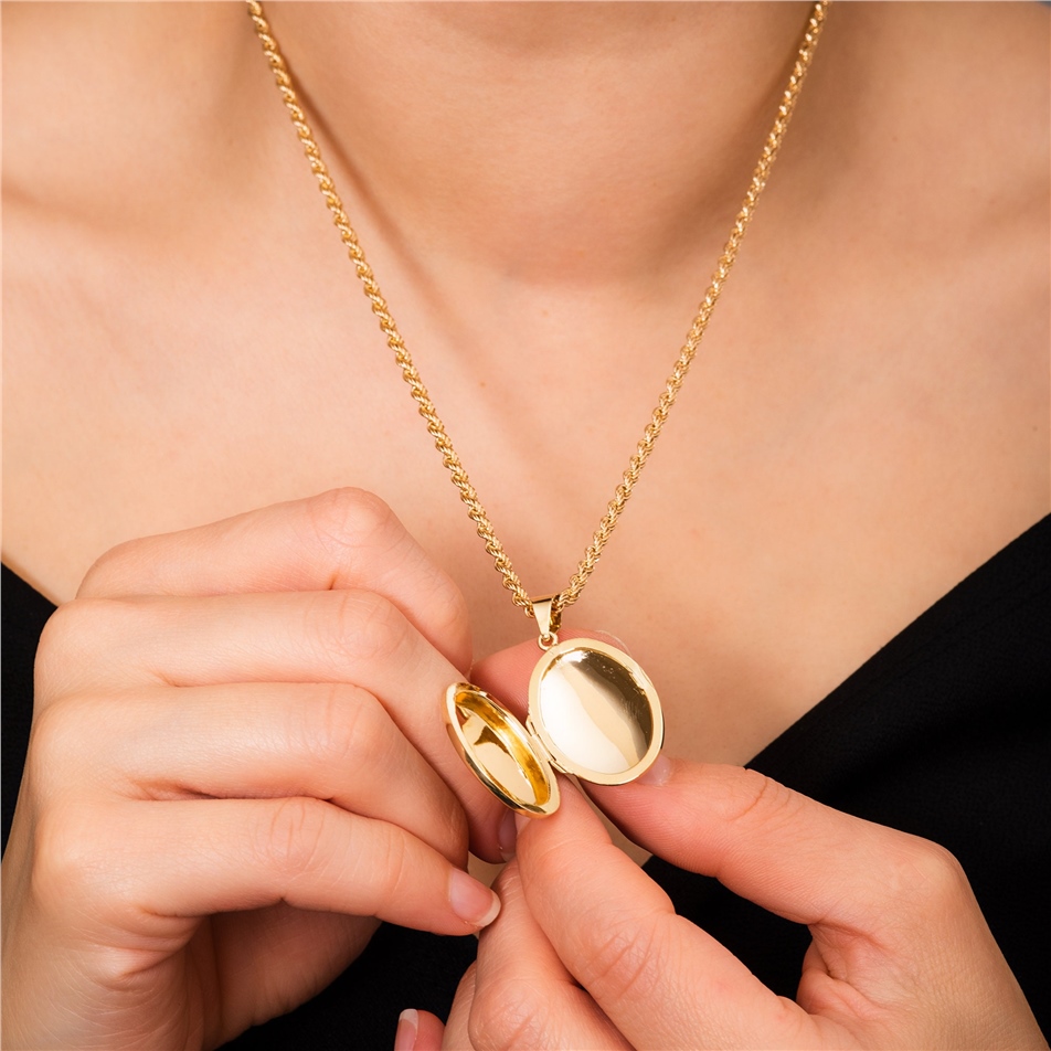 Altın Madalyon Kolye