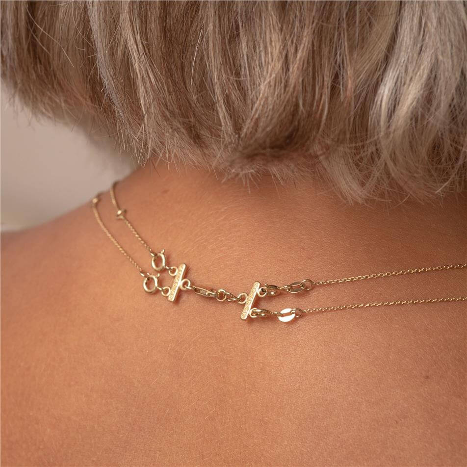 Solid Gold 2 Strand Separator Clasp