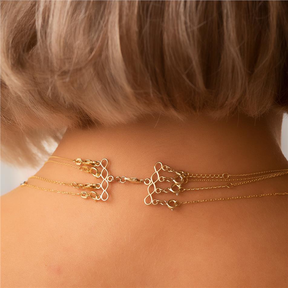 Solid Gold 4 Strand Clasp