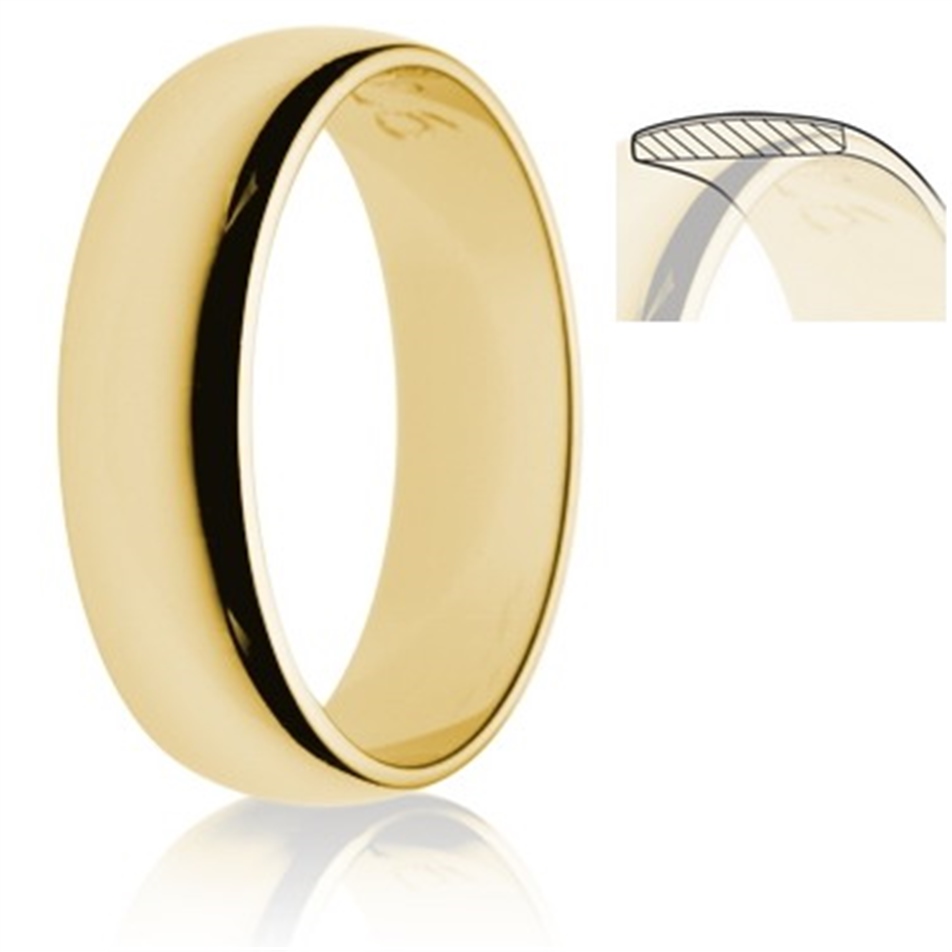 Solid Gold Band Classic Ring