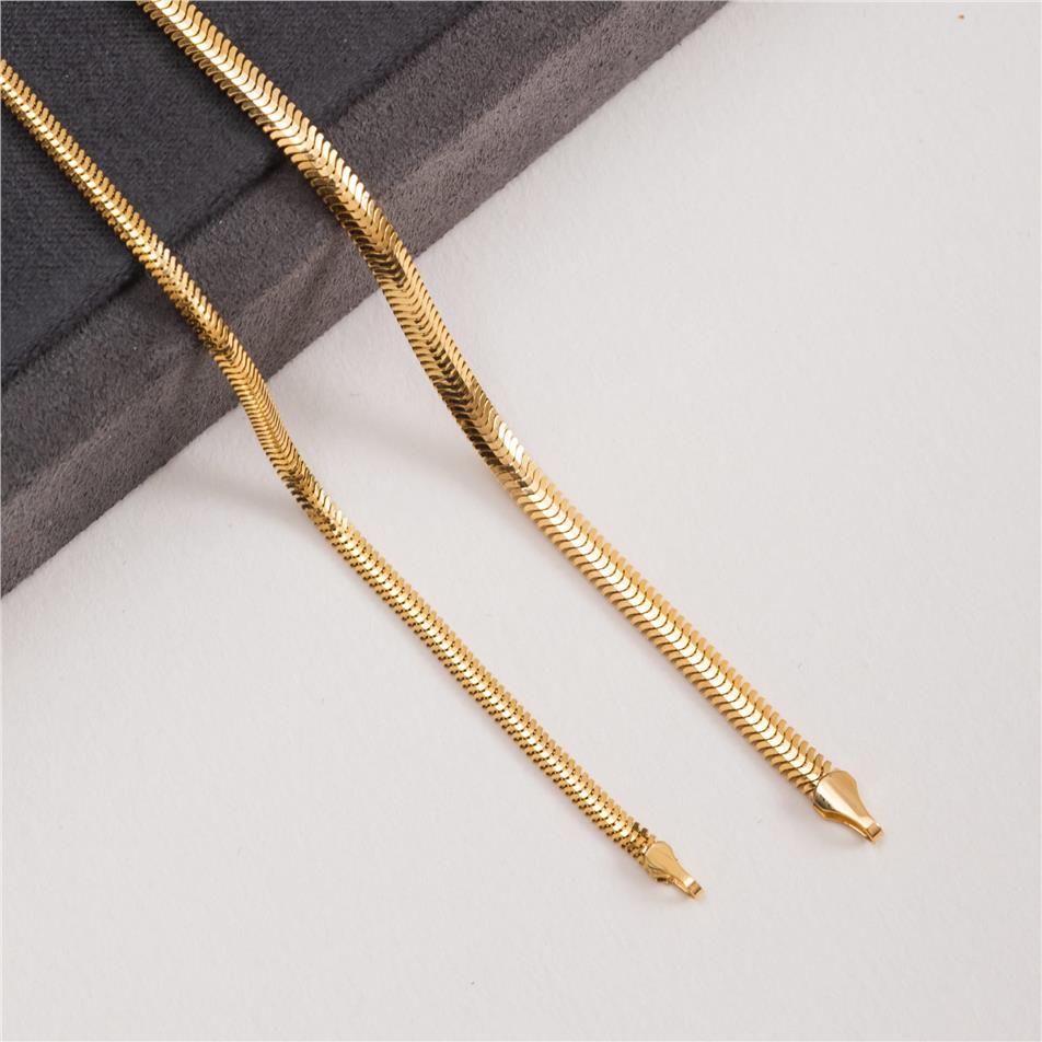 Solid Gold Herringbone Bracelet