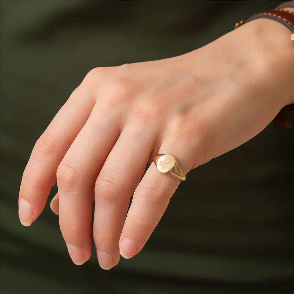 Solid Gold Personlized Signet Ring