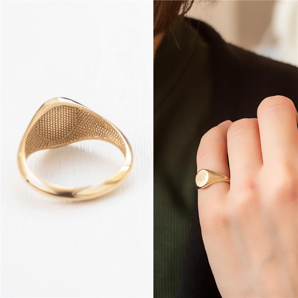Solid Gold Personlized Signet Ring