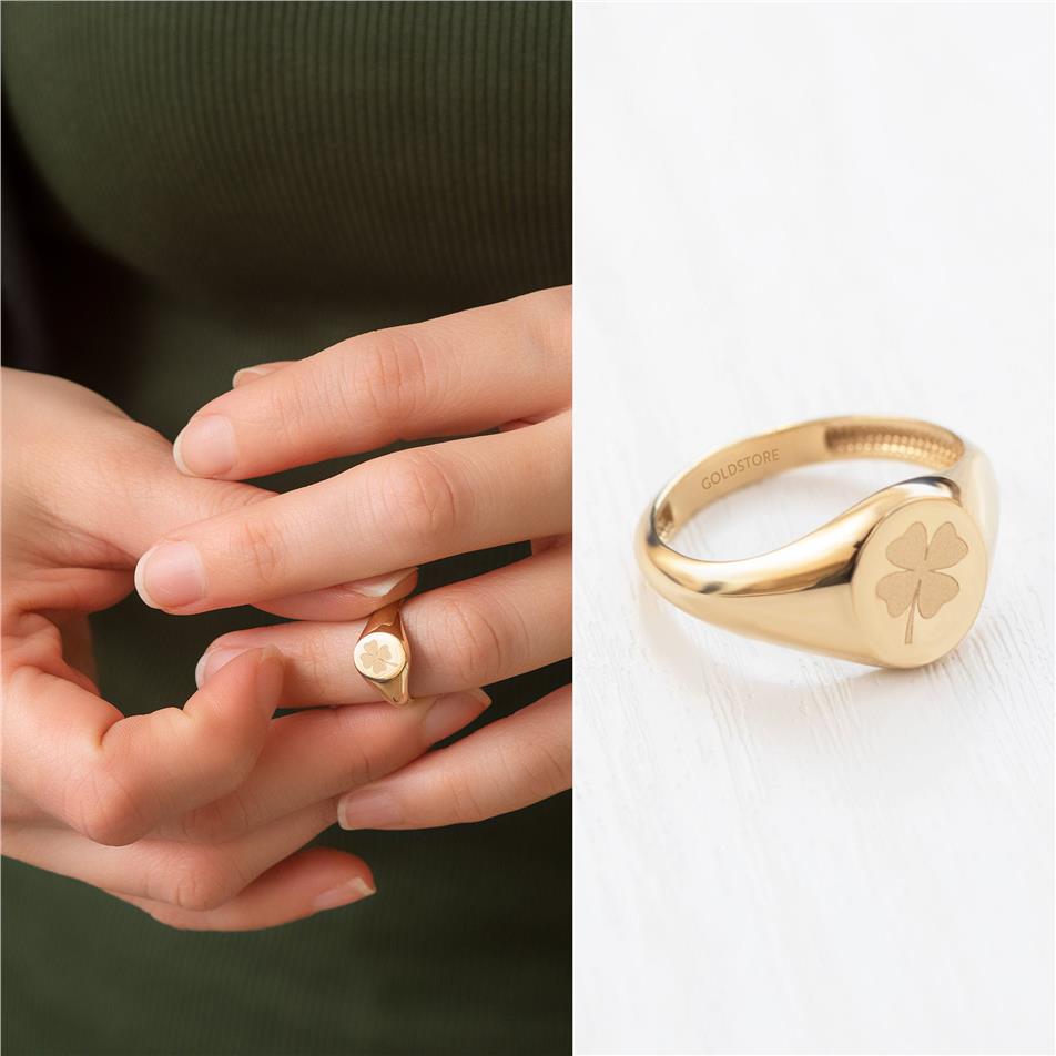 Solid Gold Personlized Signet Ring