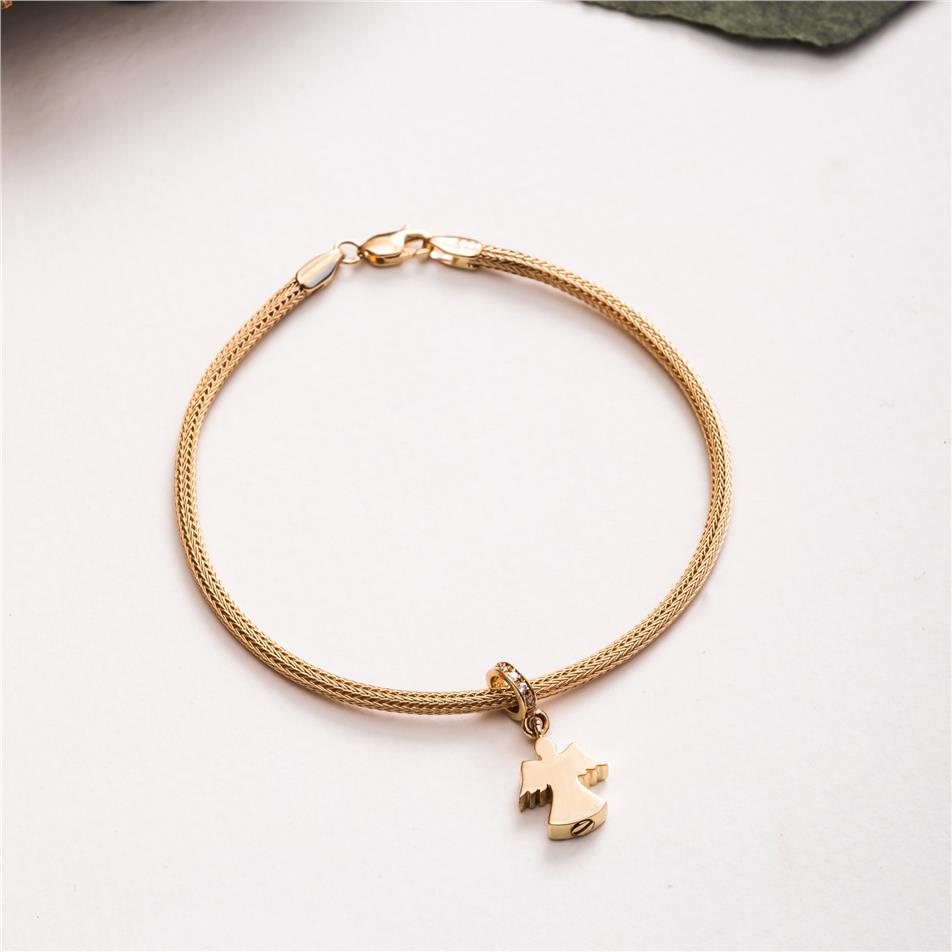 Solid Gold Angel Urn Pendant