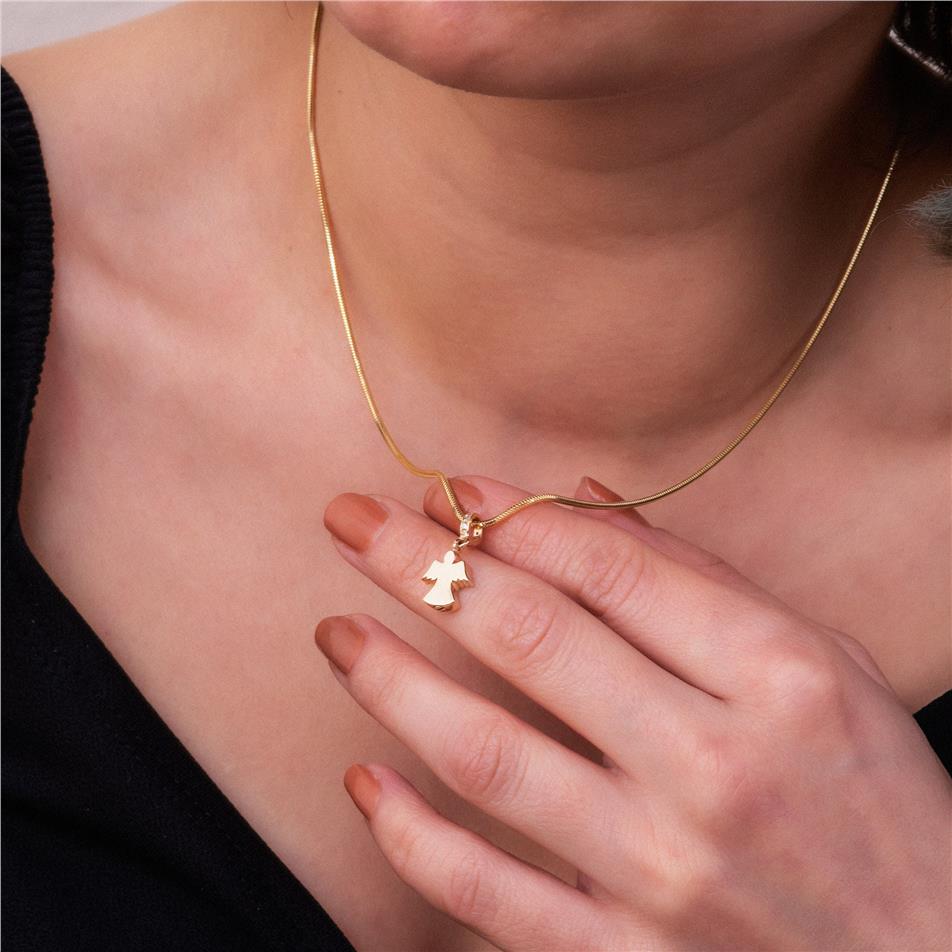 Solid Gold Angel Urn Pendant