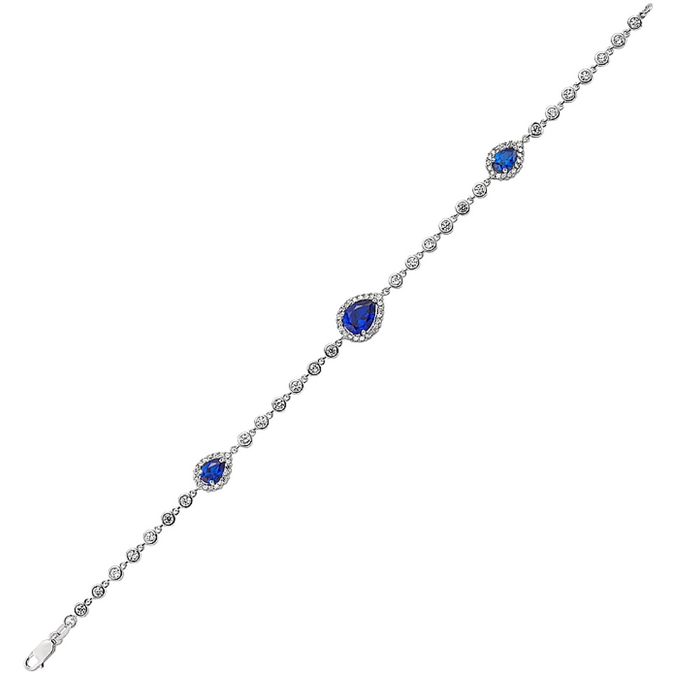 Solid Gold Cluster Bracelet