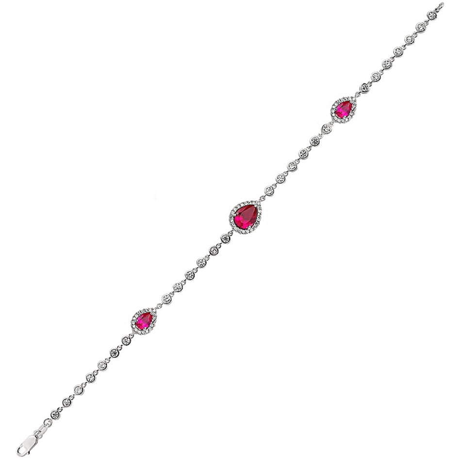 Solid Gold Cluster Bracelet