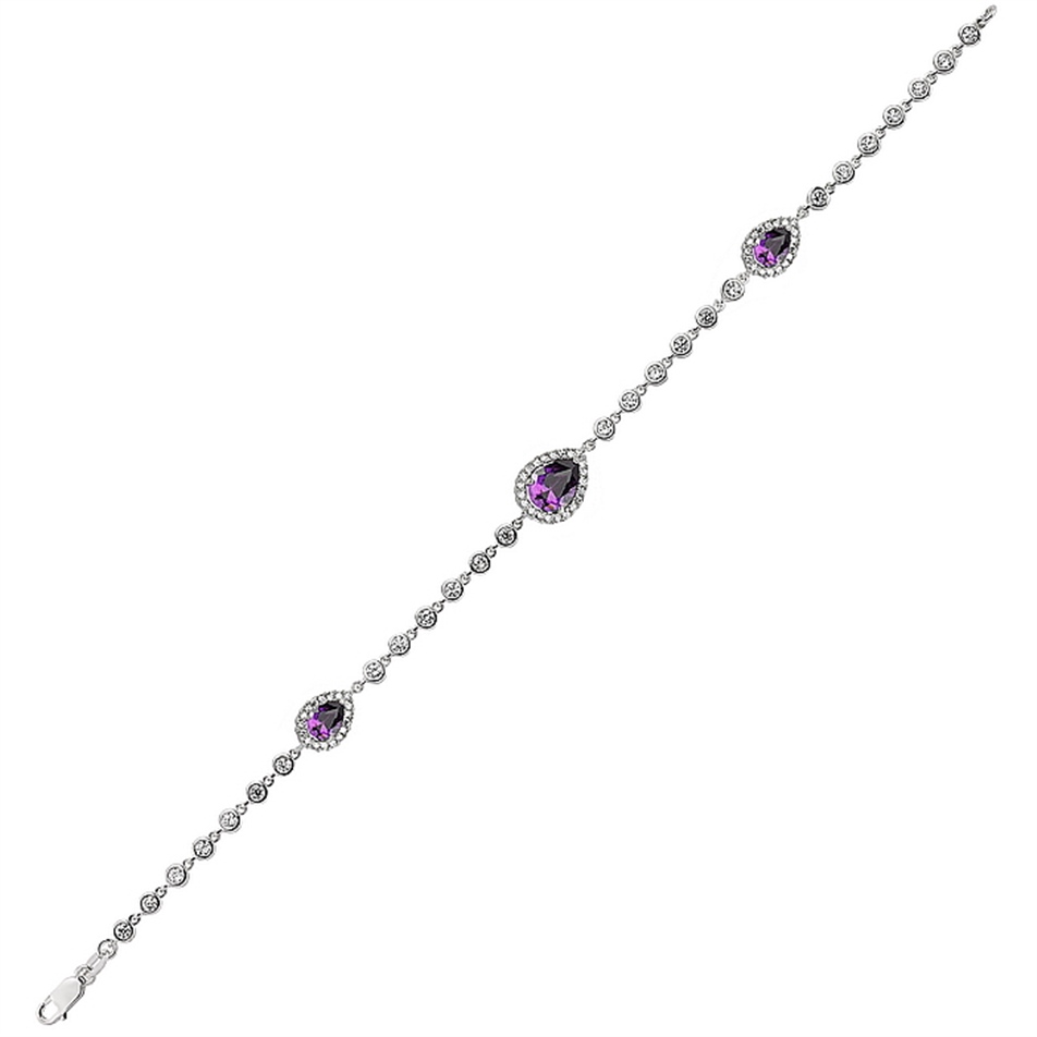 Solid Gold Cluster Bracelet