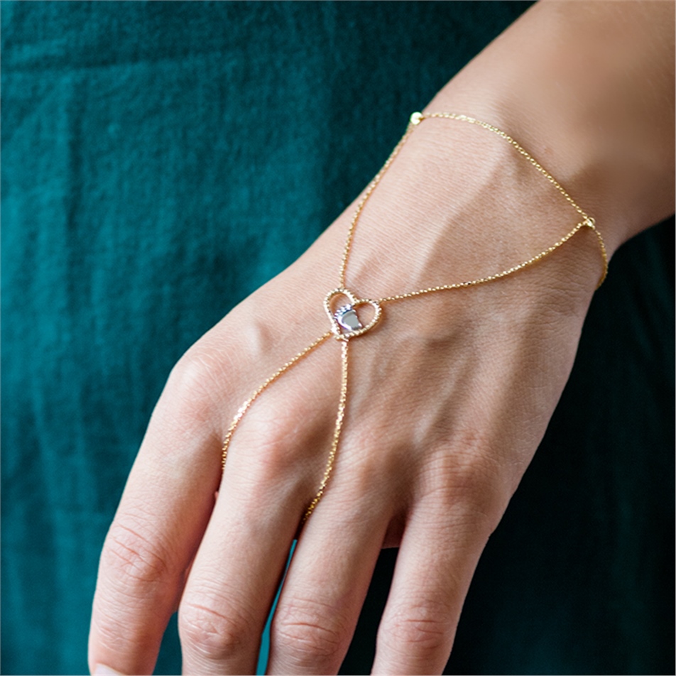 Solid Gold Ring Bracelet
