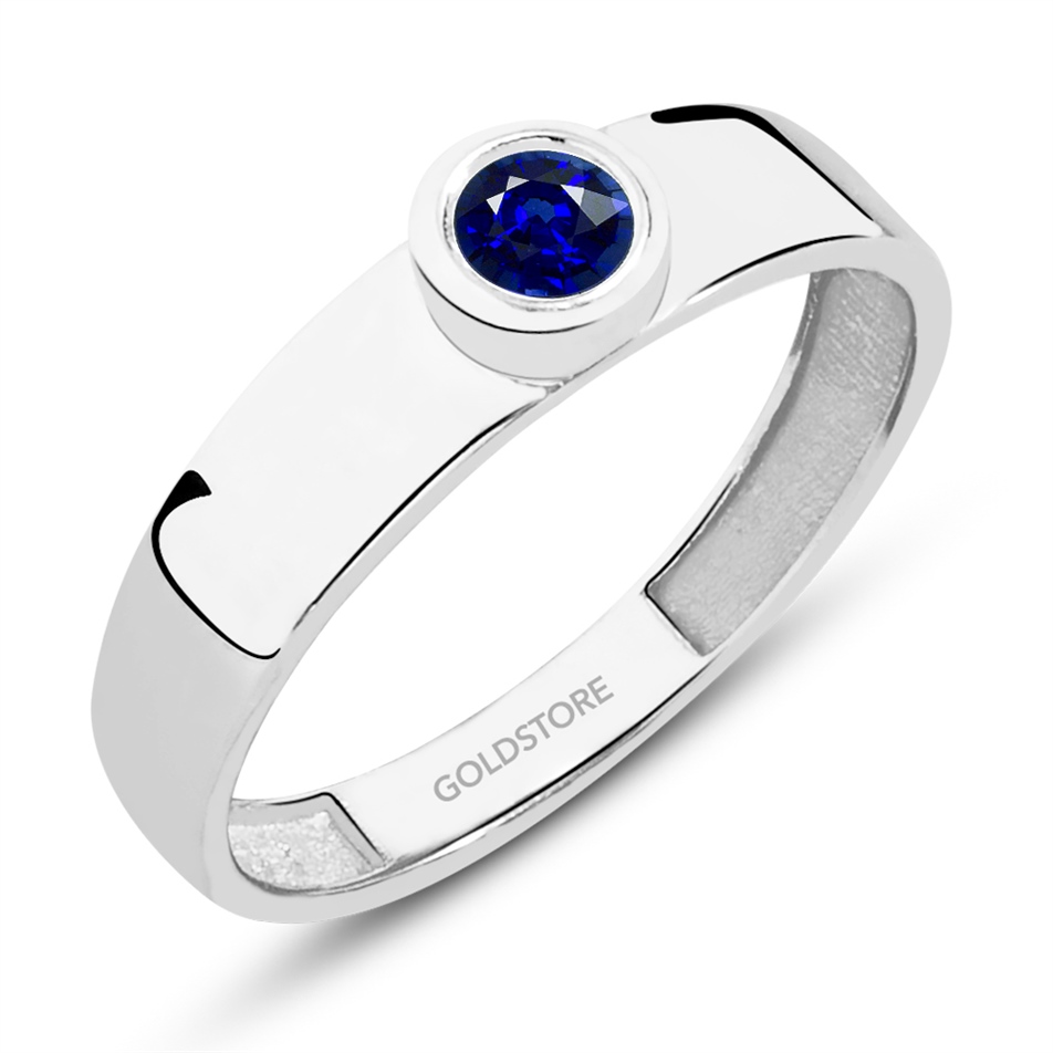 Solid Gold Solitaire Ring