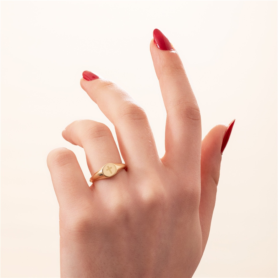 Solid Gold Custom Signet Ring